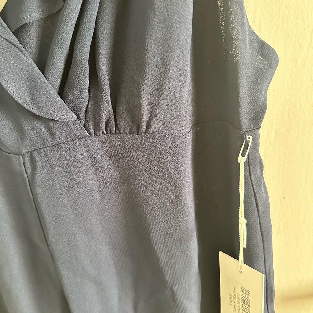 Reformation Deep Blue Ruffle Jumpsuit - Picture 14 of 14